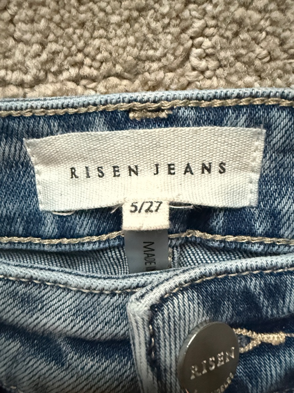Risen Jeans wide leg flare jeans Sz 5/27 - Picture 2 of 6